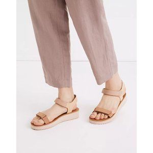 Madewell The Maggie Sandal in Colorblock Tan Size 7.5